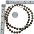 Sterling Silver Unakite Bead Necklace KX121086